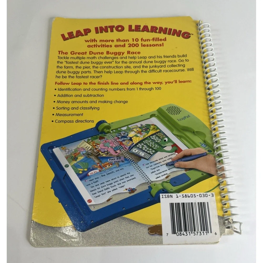 Vintage LeapFrog‎ LeapPad Interactive Books Lot of 4 Reading Math Brain Twisters